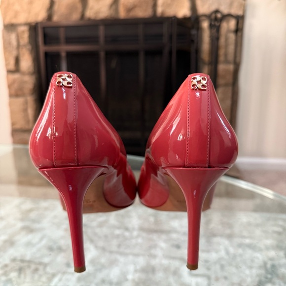 Coach Patent Leather Pink Teddie Pump Heels Size 8.5 - Picture 6 of 10